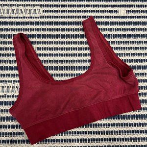 Marine Layer Maroon Sports Bra